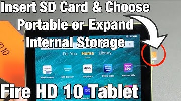 Fire HD 10 Tab (2021): How to Insert SD Card (Portable or Expand Internal Storage)