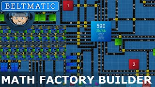 FACTORY BELT AUTOMATION USING MATH  Beltmatic (Playthrough and Features)