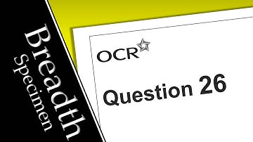 OCR Breadth in Physics Specimen Paper | Question 26