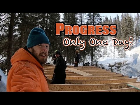 Our First Day Building Our Remote Off Grid Cabin