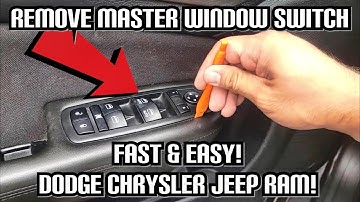 2011-2019 DODGE DART / CHRYSLER 200 - HOW TO REMOVE AND REPLACE MASTER WINDOW SWITCH FAST & EASY!