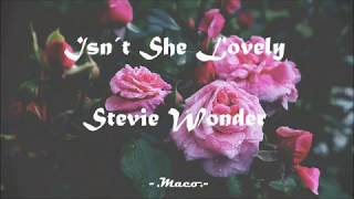 Stevie Wonder - Isn´t she lovely (Sub. Español)