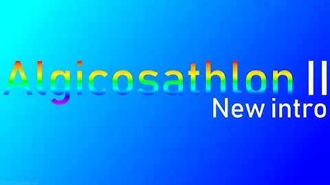 Algicosathlon II new intro