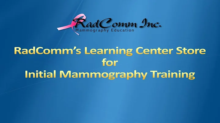 Initial Training for Mammography