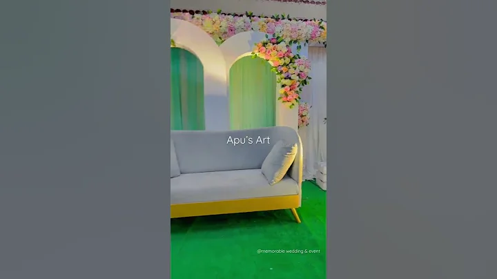 DIY reception stage decor  #shorts #short #shortvideo #wedding#decor #reels #reel #video #viral #art