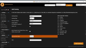 Add a music catalog to Ampache
