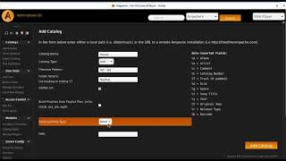 Add a music catalog to Ampache screenshot 5