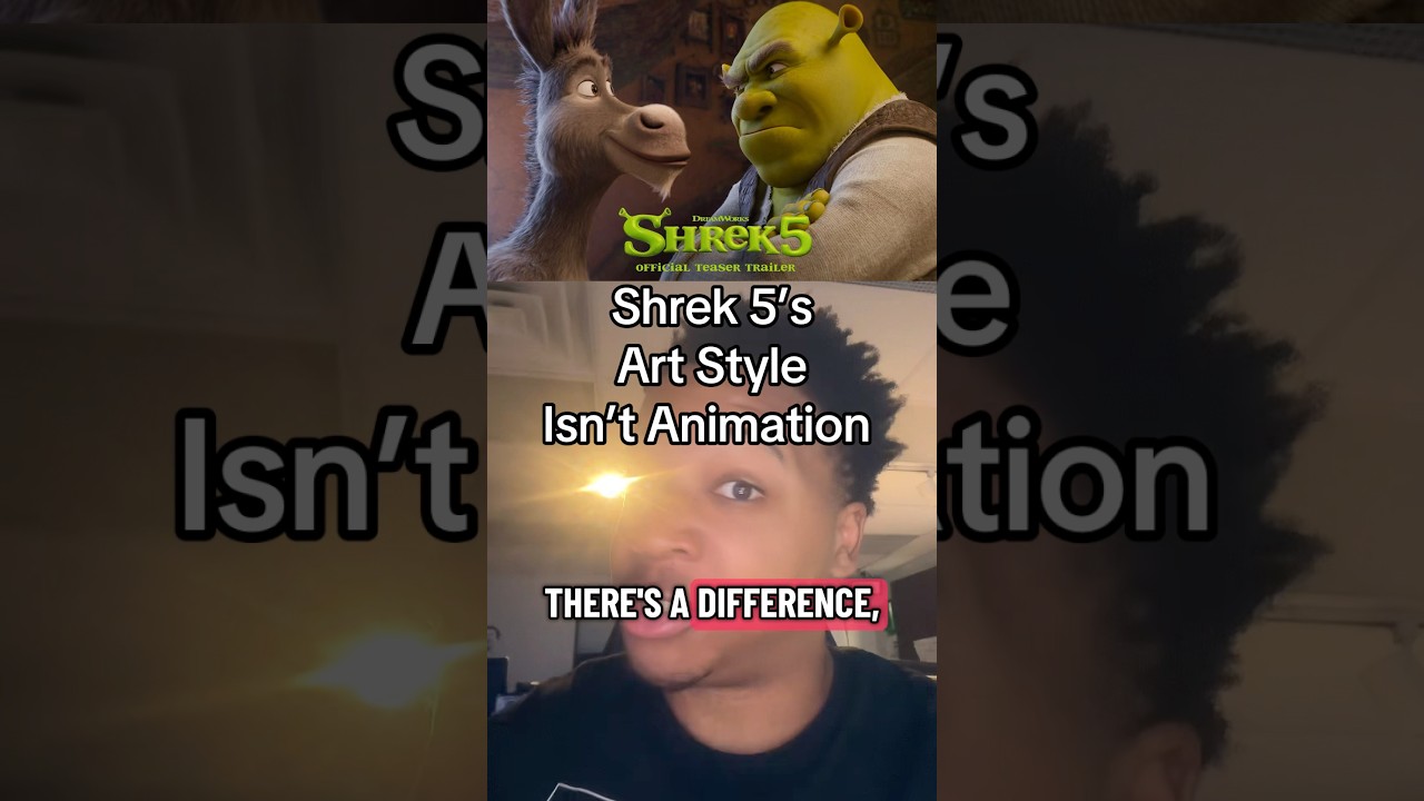 Shrek 5 Art Style  #shrek5trailer #shrek5artstyle#shrekart #shrek5reaction#learnthedifference