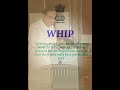 What is a Whip #whip #parliament #constitution #india #ytshorts #education #video #learn #upsc #cuet