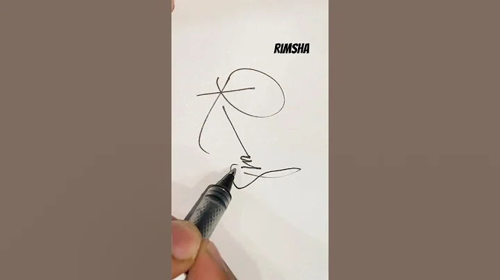 Signature style of Letter “R” #signaturestyle #howtodraw #handwritting #calligraphy #art #shorts