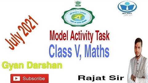 July 2021 Model activity Task, Class 5,Maths Full solved..