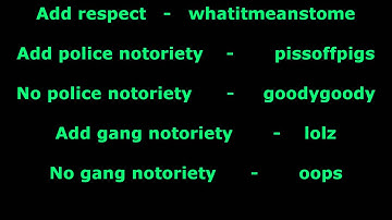 Saints Row The Third ALL CHEAT CODES!!!