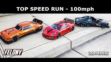 Arrma Felony Top Speed Run 100 MPH