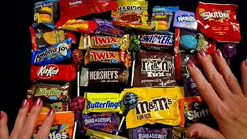 ASMR | All My Halloween Candy! Show & Tell w/Crinkles (Whisper) thumbnail