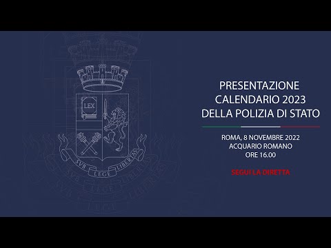 La presentazione del calendario della Polizia di Stato 2023