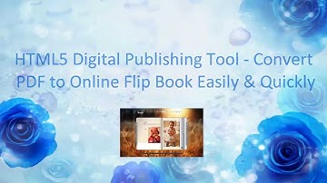 Convert PDF to online flip book with HTML5 digital publishing software PUB HTML5