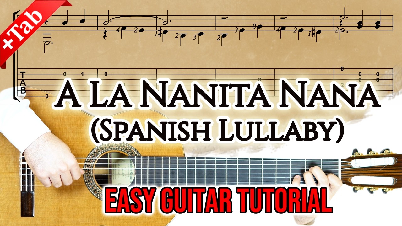 A La Nanita Nana | Beautiful Spanish Lullaby – Guitar Tutorial (+Slow Tabs)