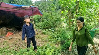 Picking Wild Vegetables To Sell At The Market Buying Mats And Food For The Abandoned Little Girl