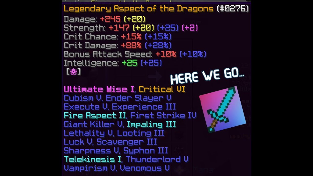 My journey to use the AOTD | Hypixel Skyblock #1