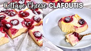 Healthy Berry Cottage Cheese Clafoutis (Easy, High-Protein & Gluten-Free!)