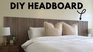 DIY Headboard | The Wood Veneer Hub | Slat Wall