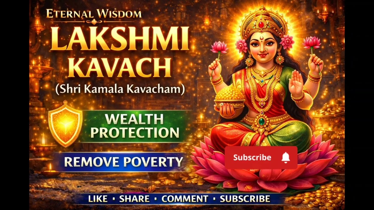 Powerful Lakshmi Kavach Mantra | 1 Hour Protection & Wealth Blessings