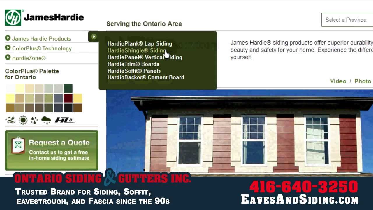 Ontario Siding and Gutters Inc. James Hardie YouTube