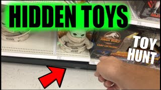 UNDER THE SHELF Toy Hunting HIDDEN spots!!! Searching For AEW UNRIVALED at WALMART + TARGET, 5 BELOW