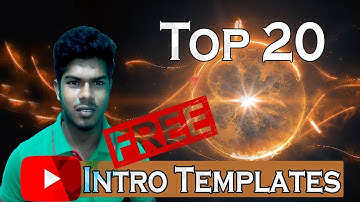 Top 20 | Best Intro Templates 2D+3D (No Text) Free Download for All YouTuber