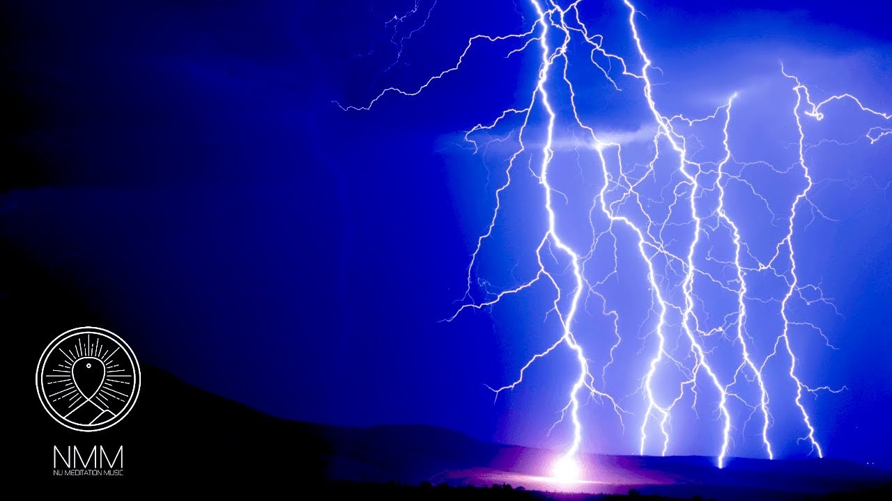 Thunderstorm Sounds and Distant Flute sleep sounds meditation YouTube