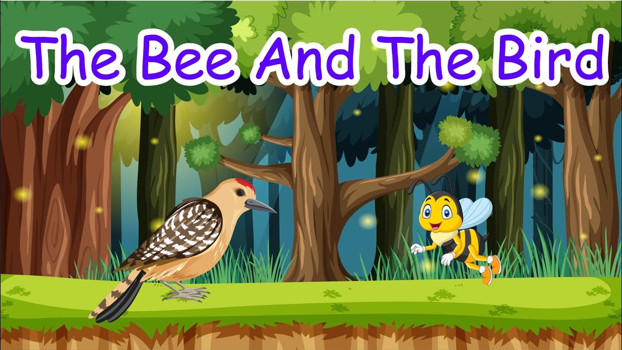 The Bee And The Bird|A one minute story | Short Stories | Kids Story Gala