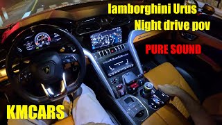 lamborghini urus 2022 night drive by kmcars