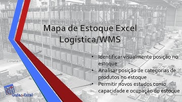 Mapa de estoque Excel Logística WMS