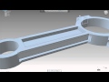 Connection rod Moi3D and 123d Fillet Autodesk Filled freestyle power example 2