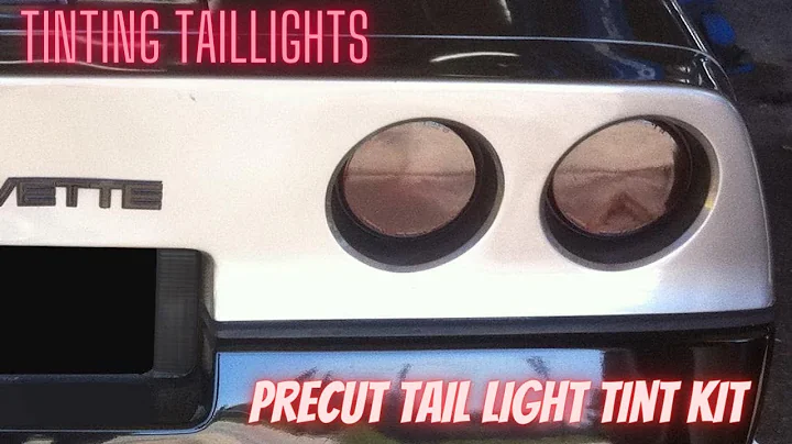 TINTING MY TAILLIGHTS Precut Tail Light Tint Kit | 1988 CORVETTE | #Corvette #Diy #Mr_Martin405