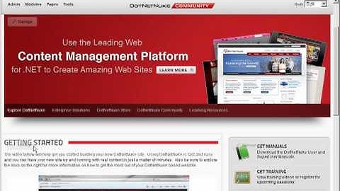DotNetNuke Tutorial - View/Edit mode showing all the time - Video #279