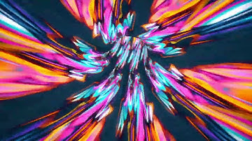 4k Tunnel Screensaver with a two-hour flight through a multicolored tunnel - Tunnel Background