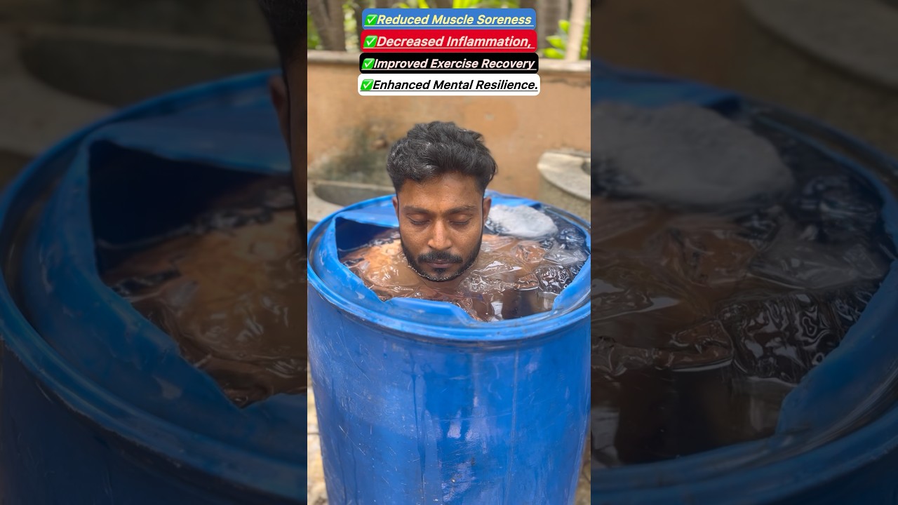 Ice bath || recovery mode || #ice #icebath #75hardchallenge #jpfitness #subscribe