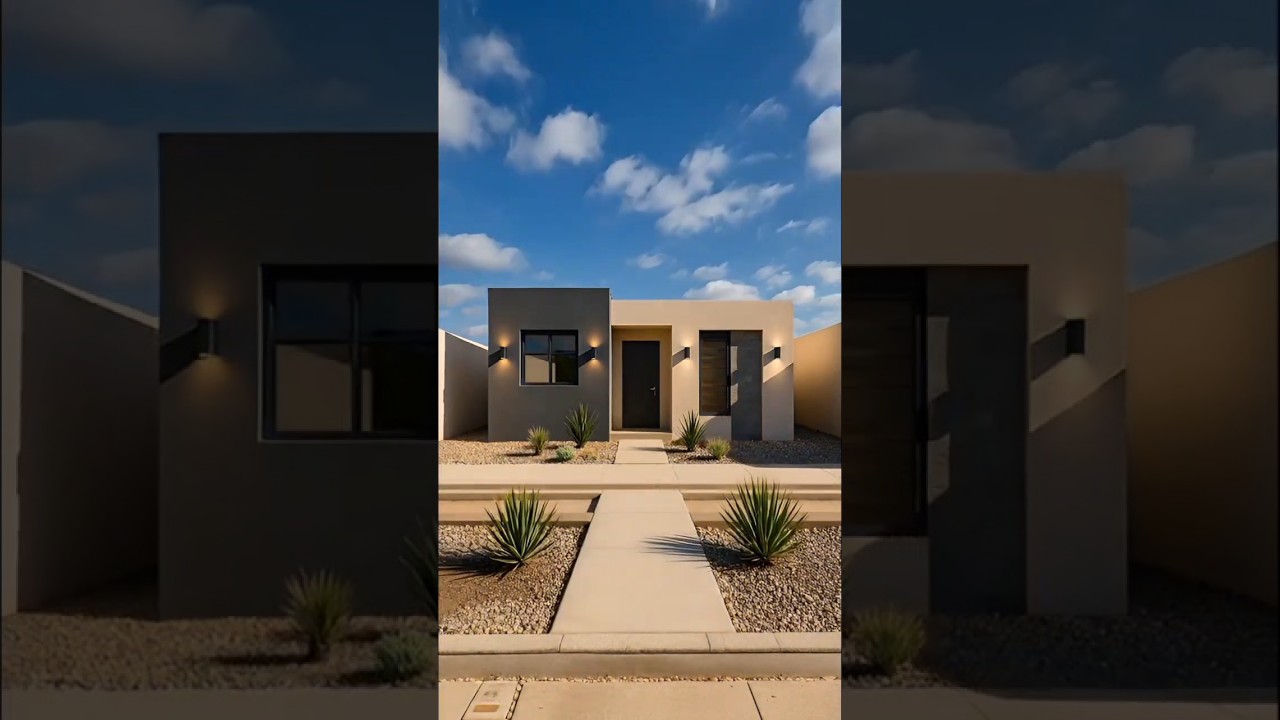 Casa Moderna Minimalista de 1 Piso | Modern Minimalist One-Story House 