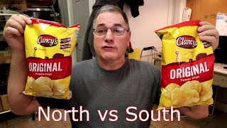 The Potato Chip Mystery | Clancy's Potato Chips from Aldi North vs South🍟🍔🍿
