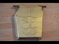 Cardboard chest piece armor