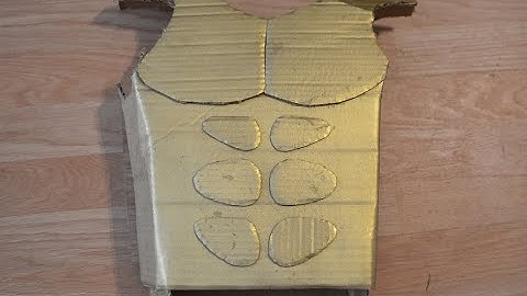 Cardboard chest piece armor