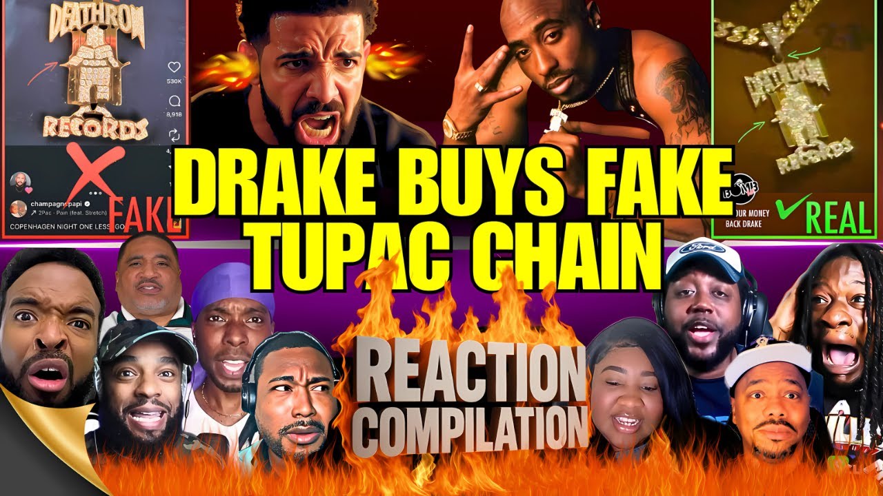 Drake Buys "FAKE" Tupac Chain | Priceless Reaction Compilation