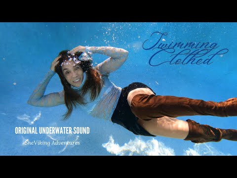 Swimming UNDERWATER CLoThed | Original Underwater Sound | Winter Swim