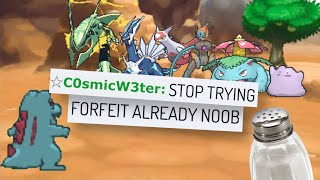 1 Baby Totodile Sweep Salty Pokemon Showdown Noob! screenshot 5