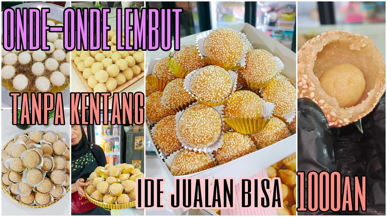 onde-onde tanpa kentang untuk jualan bisa 1000an ❗❗sangat lembut,tidak meletus,kopong dan super enak