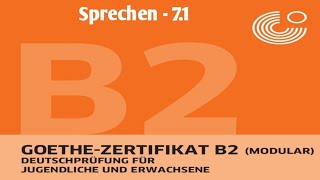 Goethe Zertifikat B2#Sprechen7.1#German#FLIHYD#