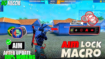 PRO SECRET MacroDroid ⚙️ AIM LOCK Settings After Update! FREE FIRE 2025 | ONLY Red Numbers 🇧🇷