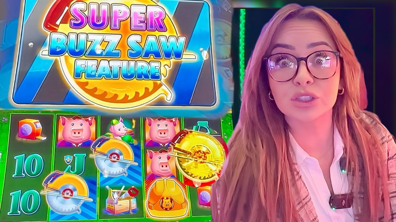 Не могу поверить, что я выиграл бонус «Золотая пила» на High Limit Huff & Puff