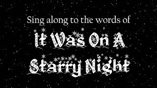 It was on a starry night lyrics - Christmas carol | Sing Along Song chords